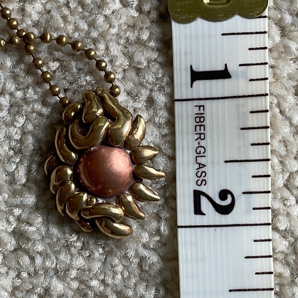 Brass & Copper Artisan Necklace - Picture 5 of 6